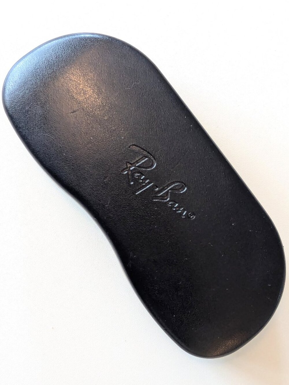Vintage black leather Ray Ban sunglasses case